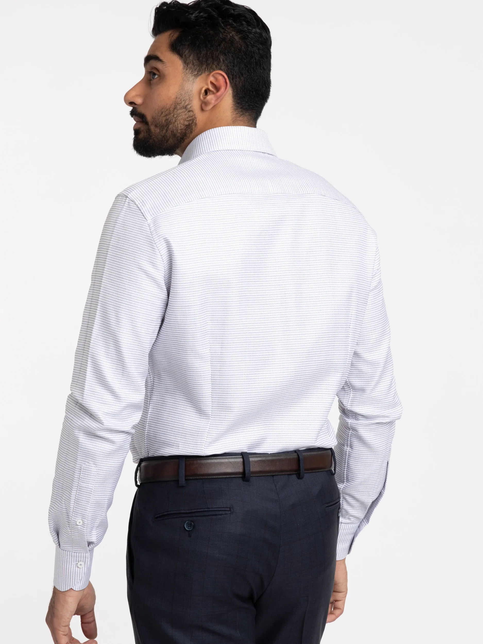 Blue/Red Slimline Dress Shirt