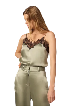 Bobbi Lace Trim Cami