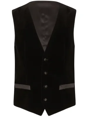 Buttoned Sleeveless Jacket