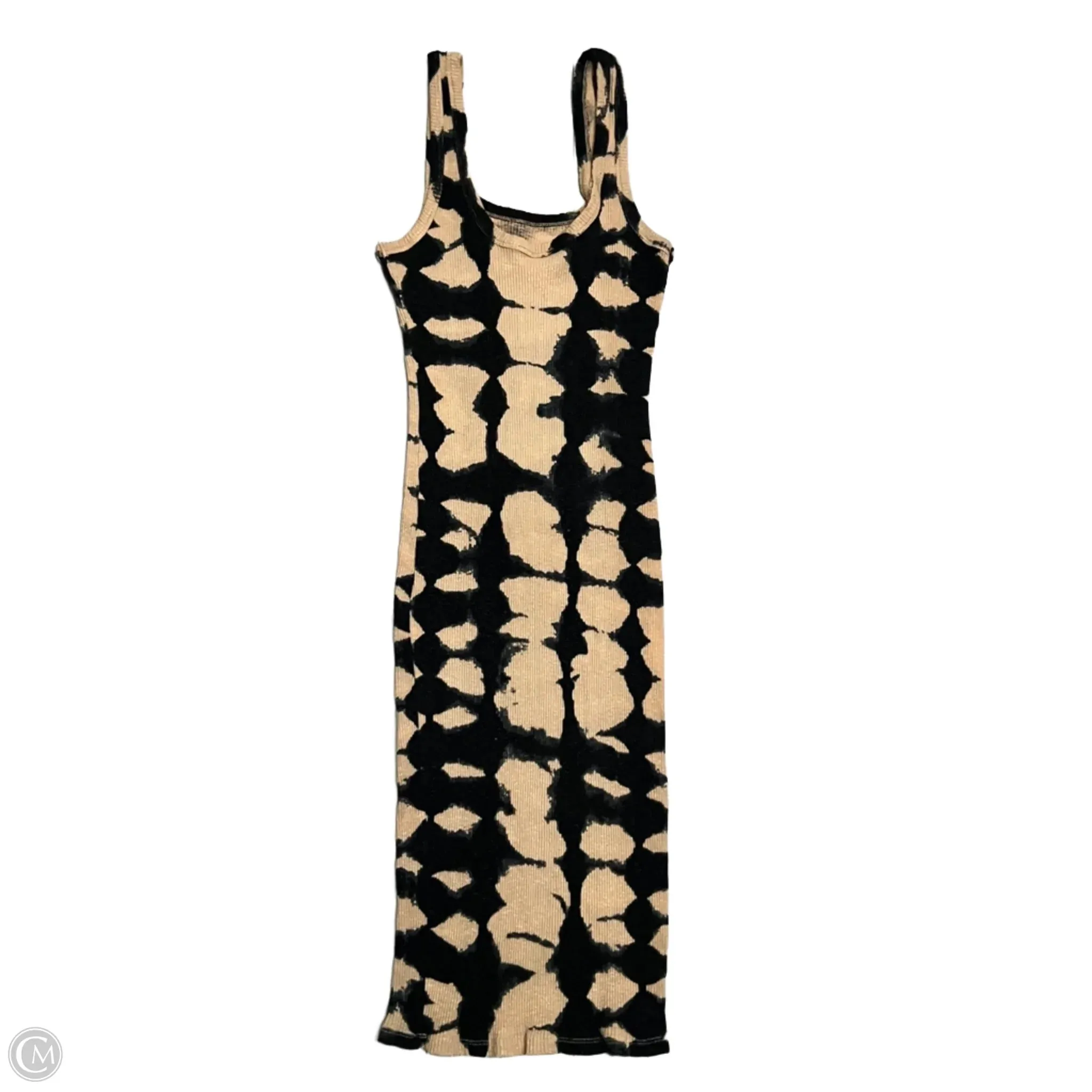 Dress Casual Maxi By Zara In Black & Tan. Size: M