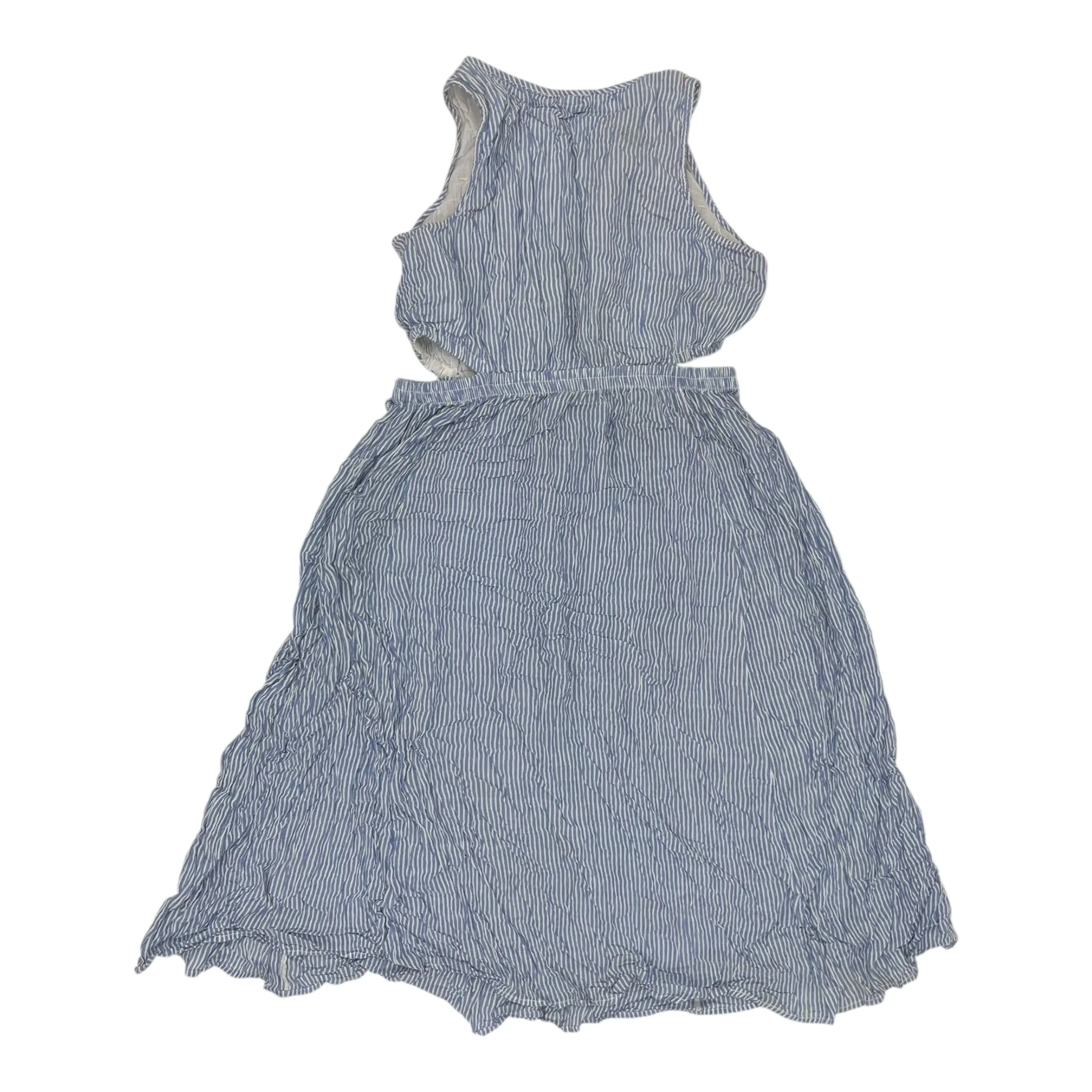 Dress Casual Midi By Beachlunchlounge In Blue & White. Size:M
