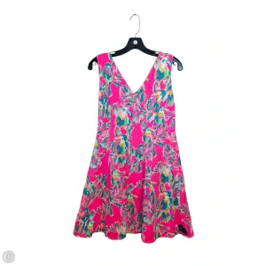 Dress Casual Midi By Lilly Pulitzer In Green & Pink. Size: M