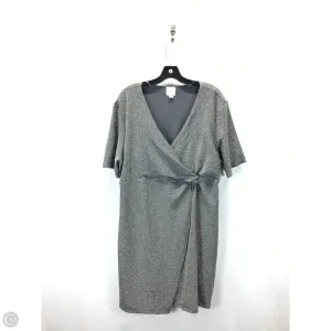 Dress Casual Midi By Serra In Silver. Size: Xl