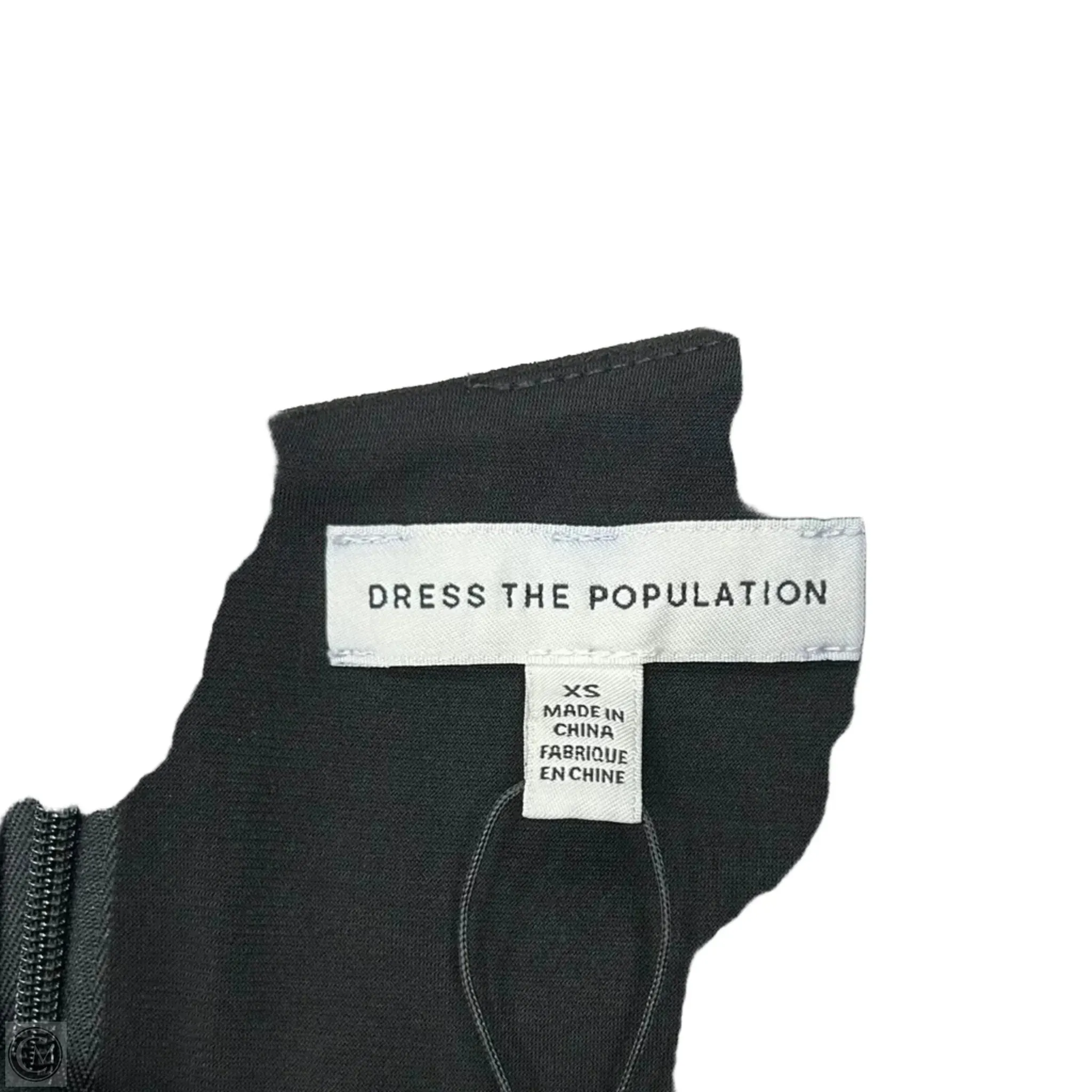 Dress Party Midi By Dress The Population In Black. Size: Xs
