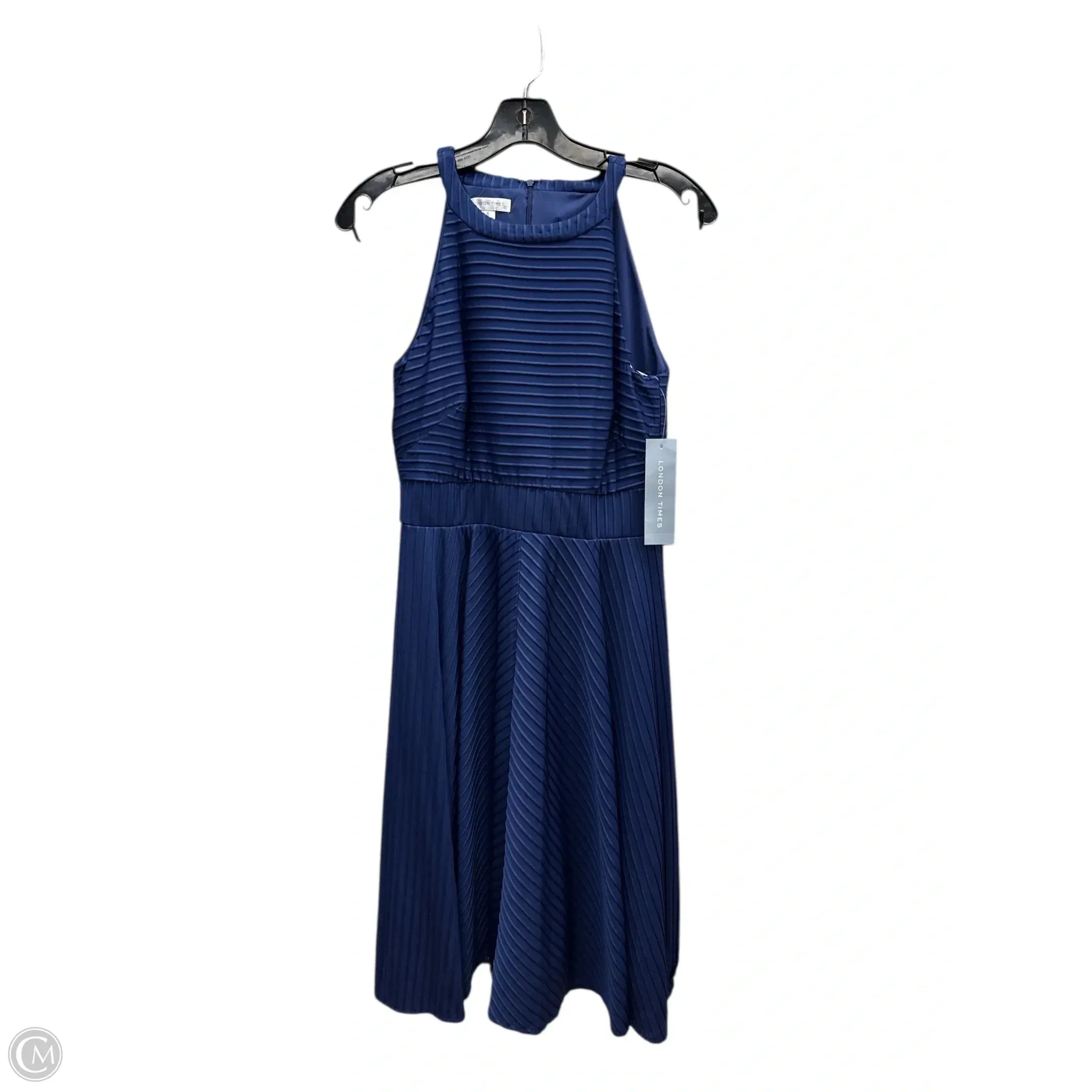 Dress Party Midi By London Times In Blue. Size: 6