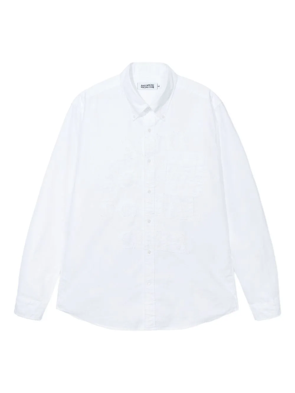 Embroidered Logo Button-Up Shirt