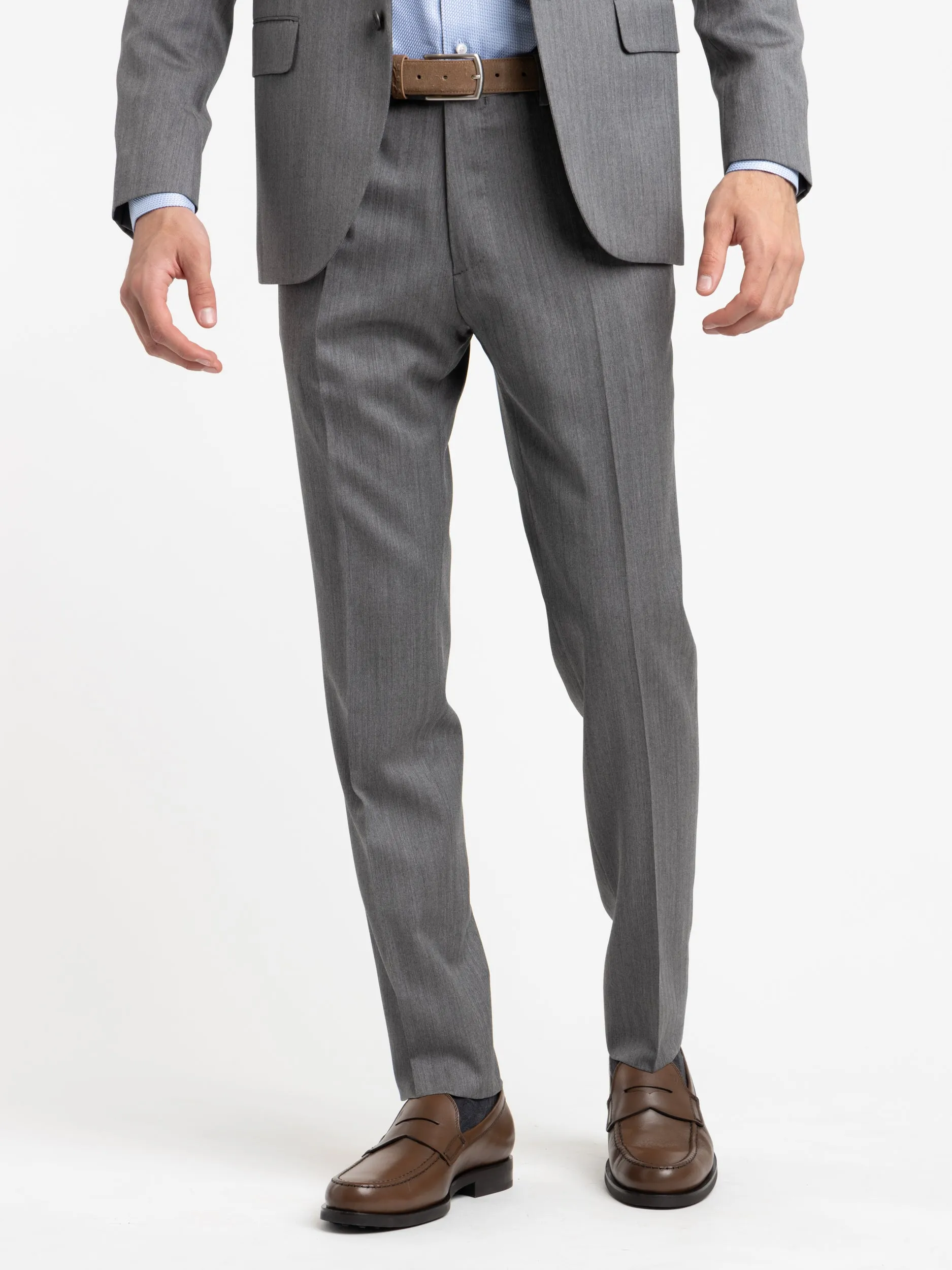 Grey Flannel Wool K-Suit