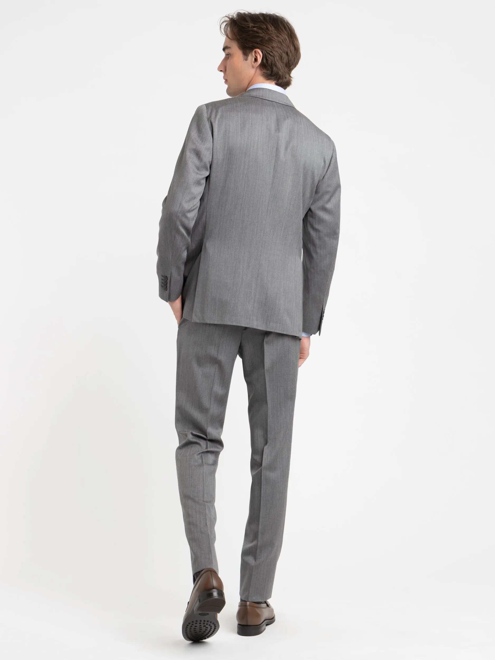 Grey Flannel Wool K-Suit