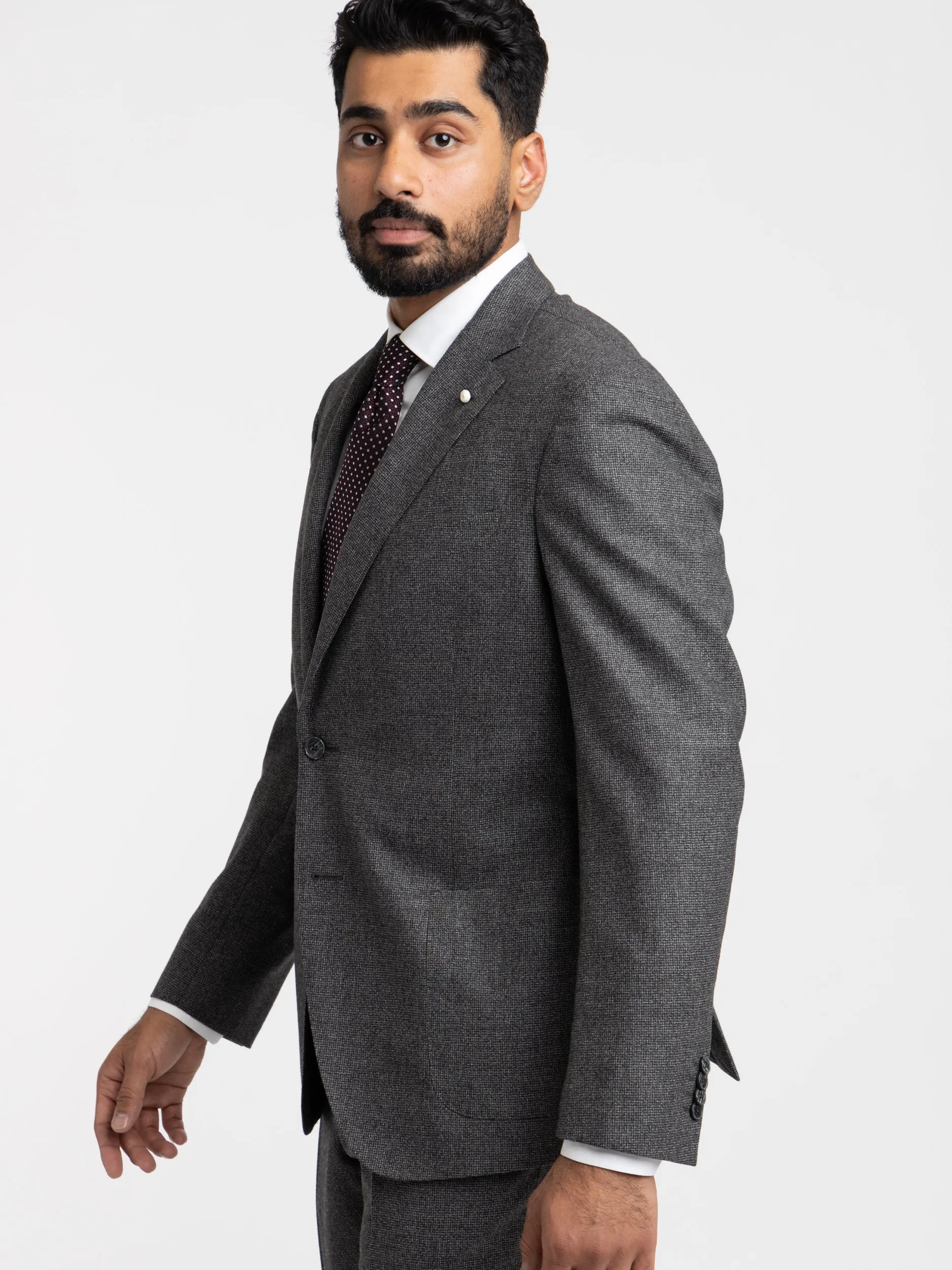 Grey Flannel Wool Suit
