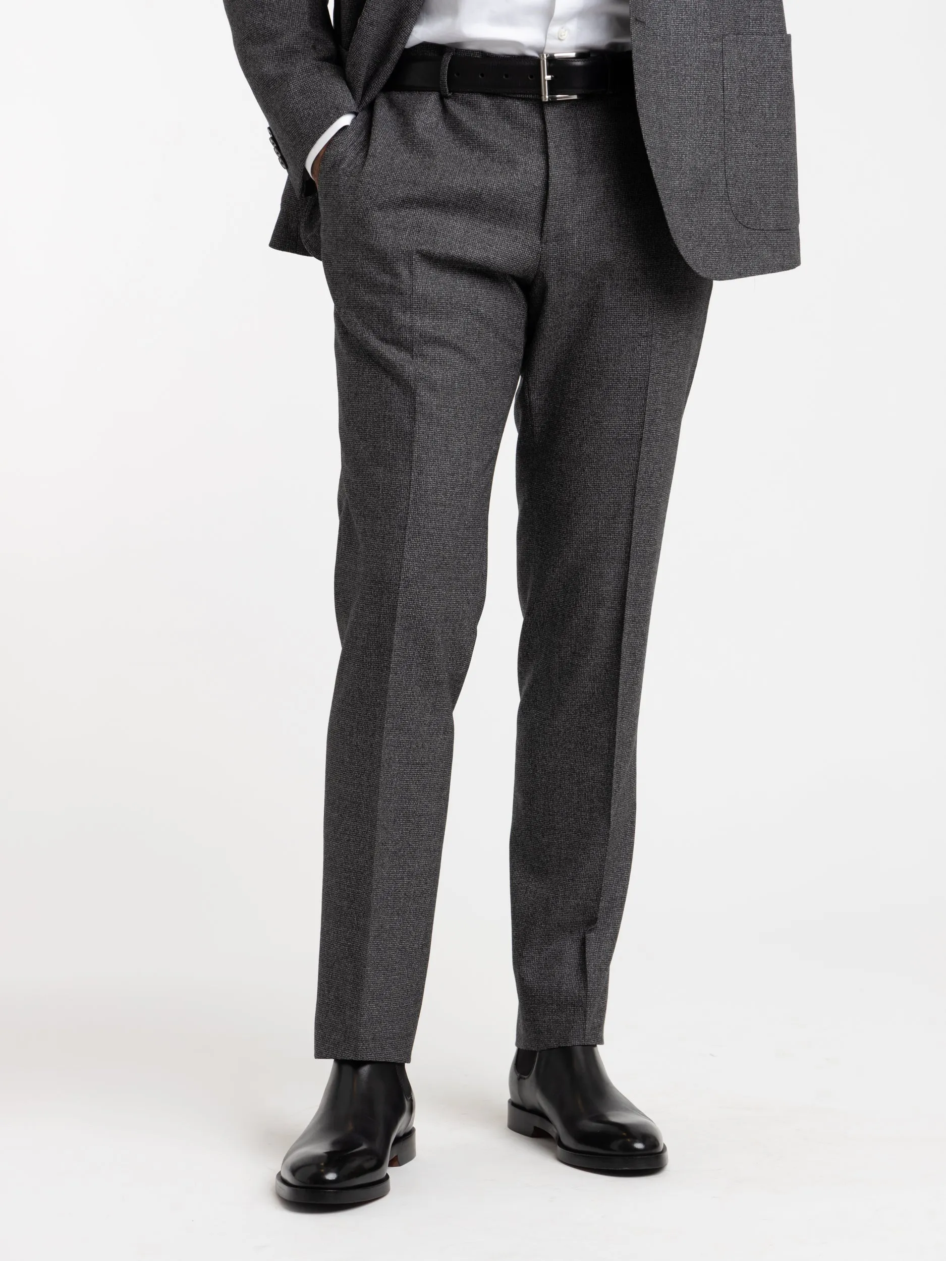 Grey Flannel Wool Suit