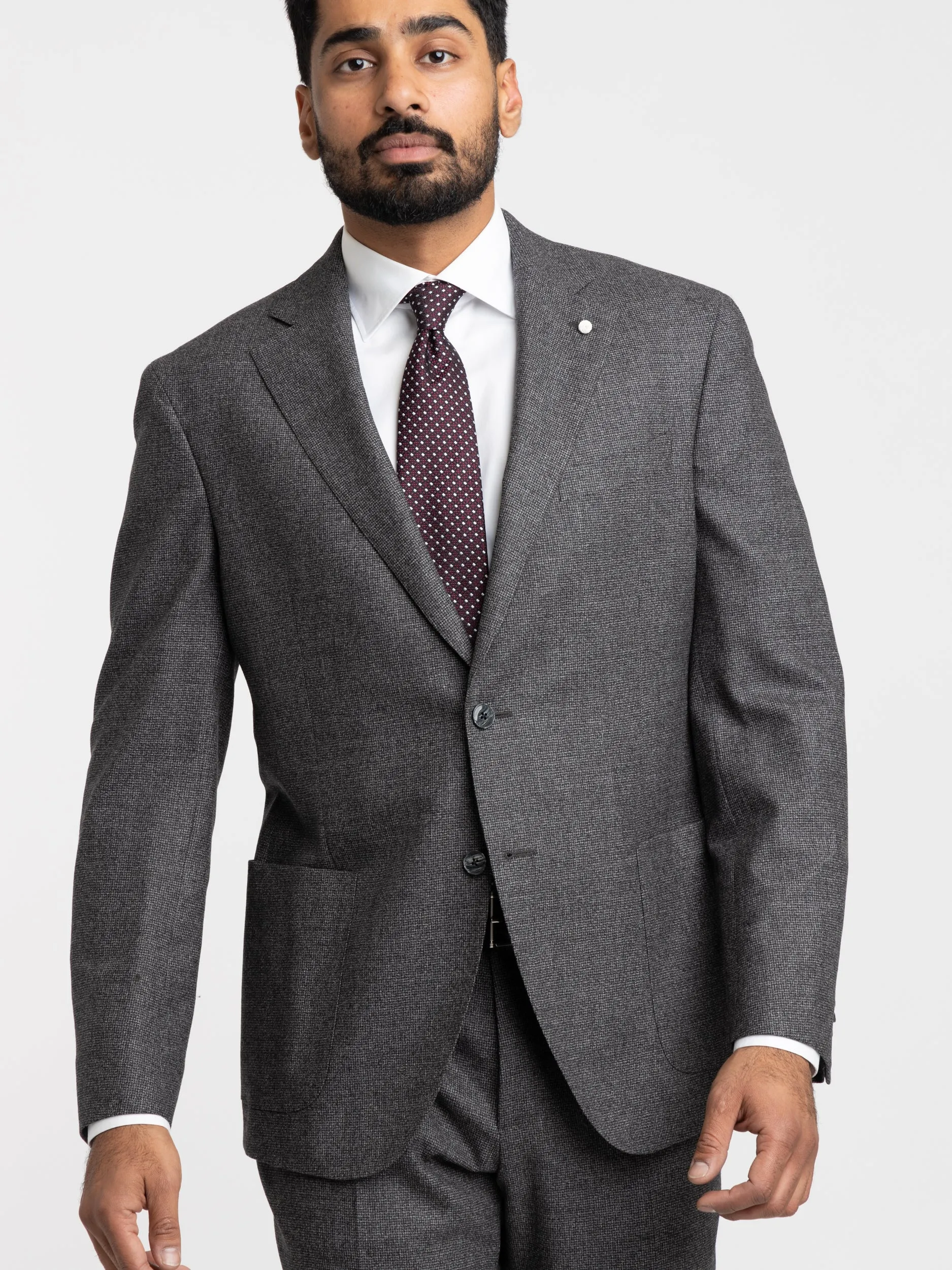 Grey Flannel Wool Suit