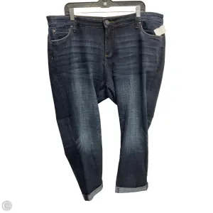 Jeans Cropped By Kut In Blue Denim. Size: 18