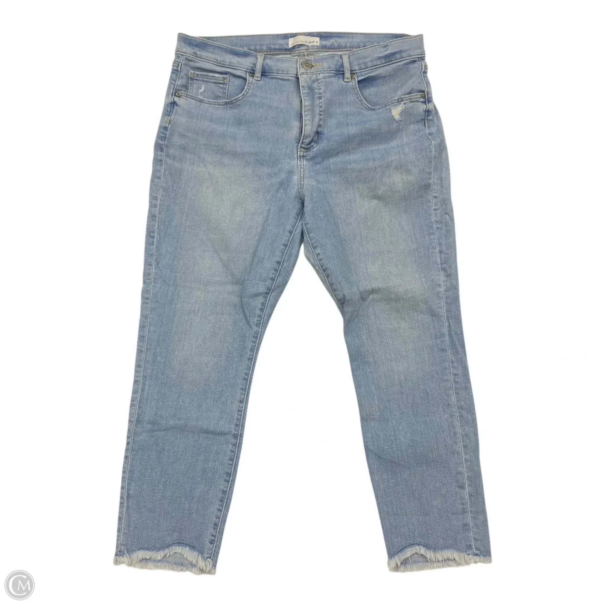 Jeans Skinny By Loft In Blue Denim. Size: 12