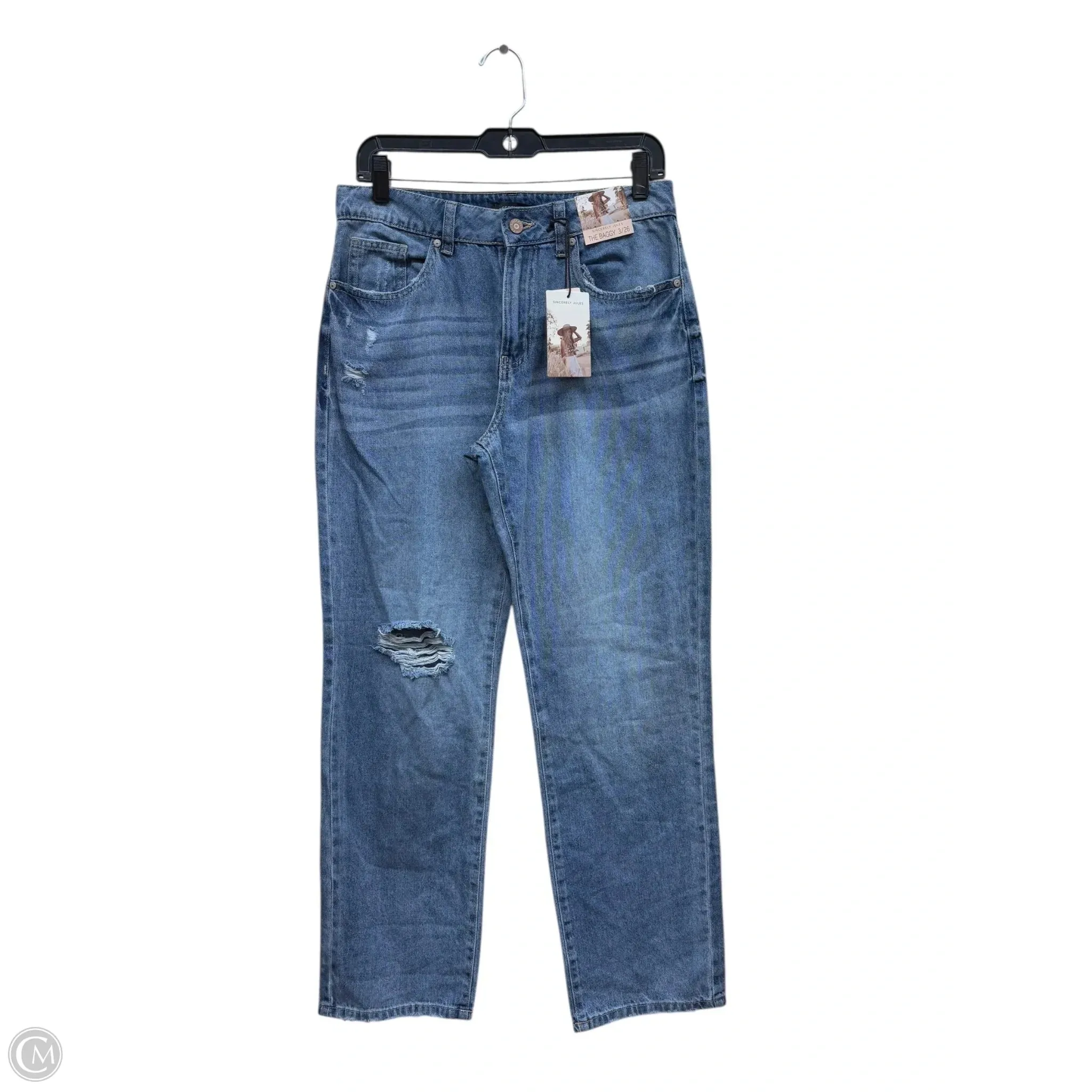 Jeans Straight By Clothes Mentor In Blue Denim. Size: 2