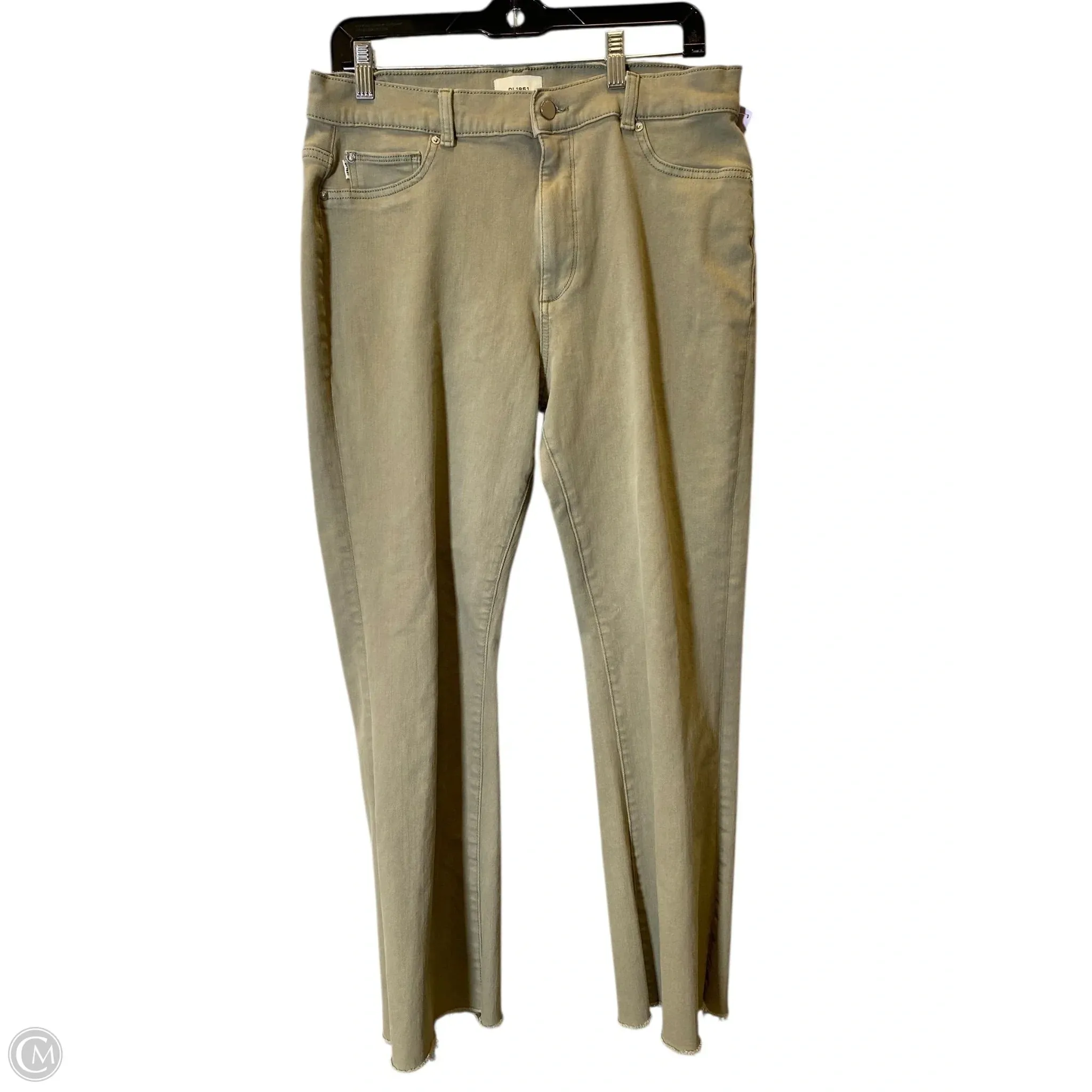 Jeans Straight By Dl1961 In Green. Size: 14
