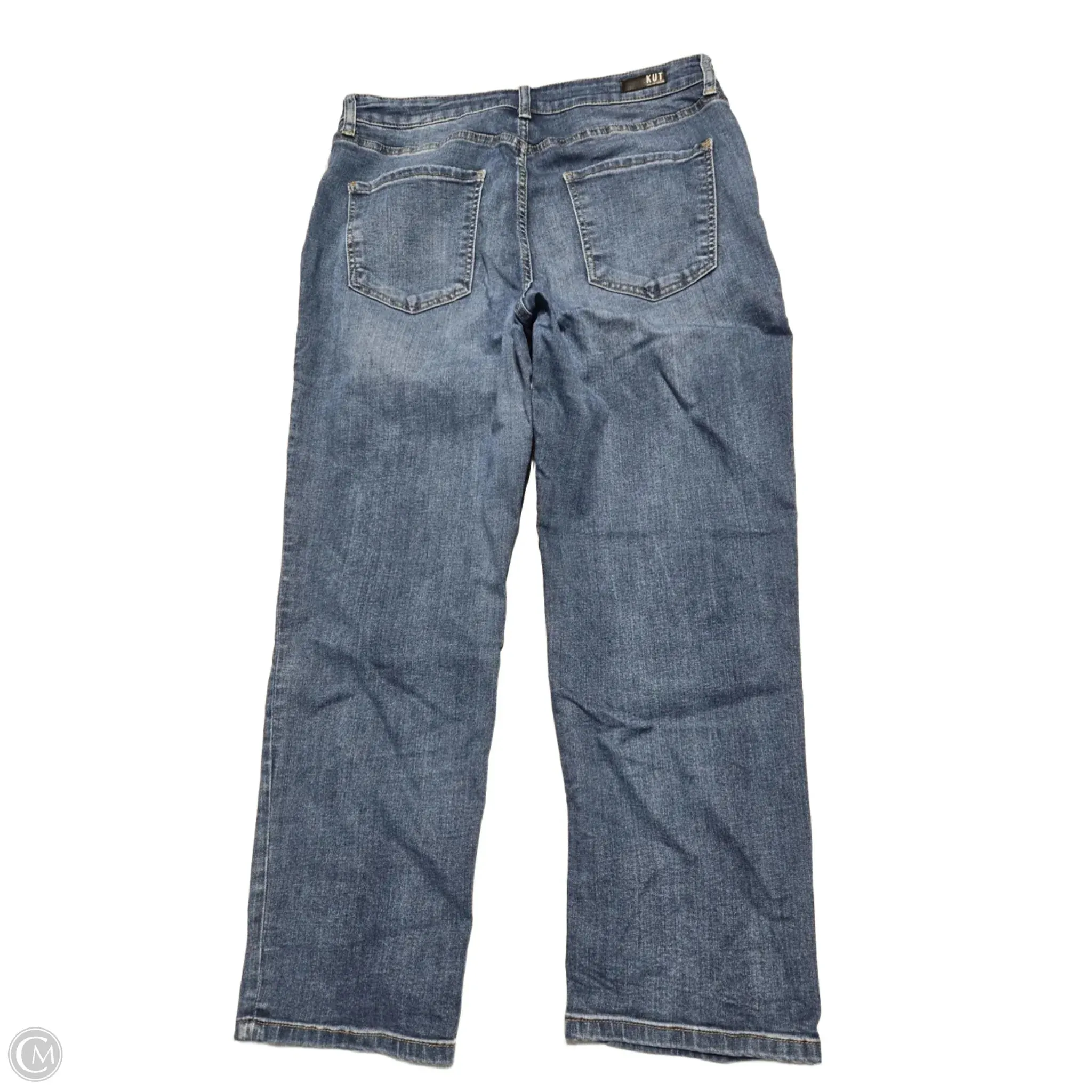 Jeans Straight By Kut In Blue Denim. Size: 12