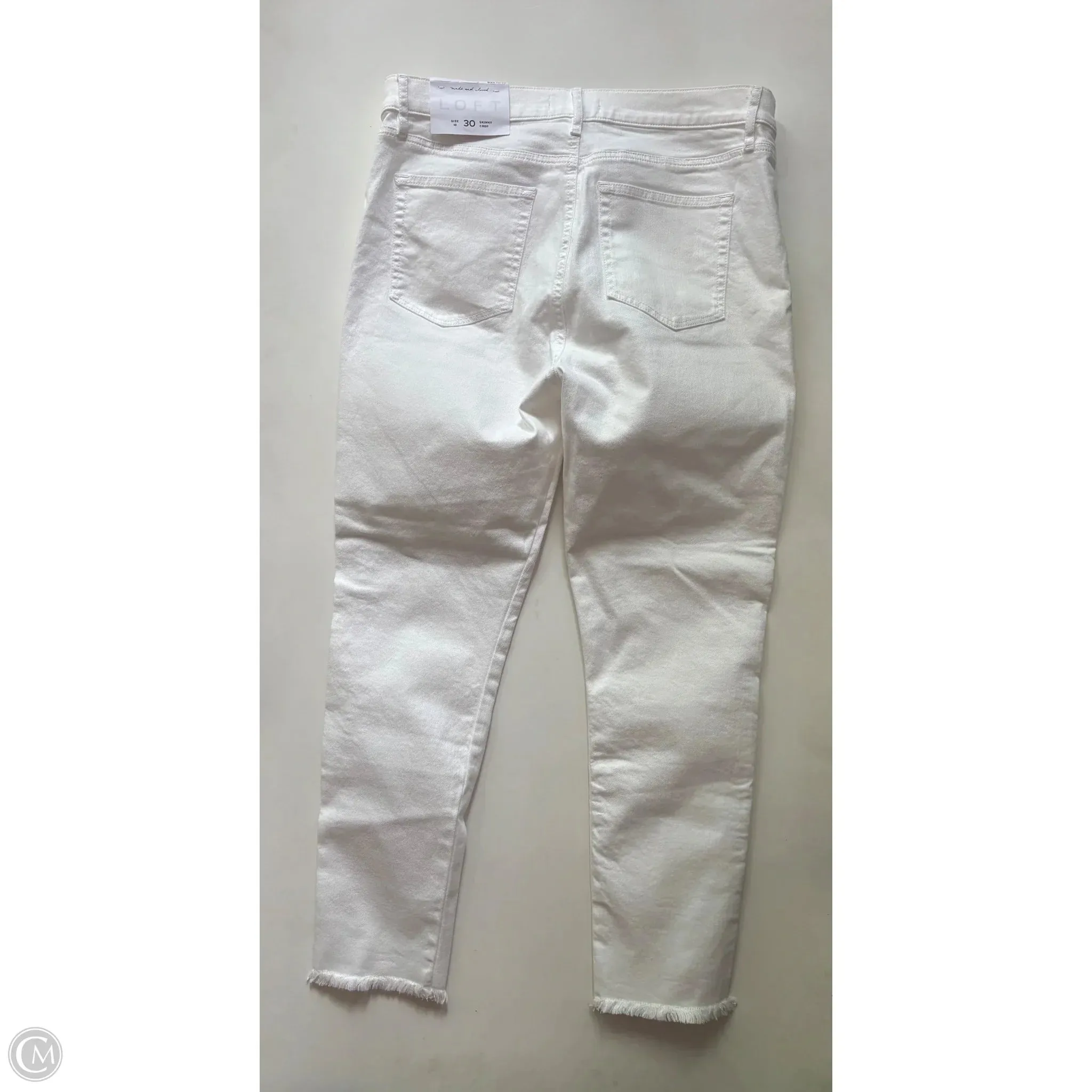 Jeans Straight By Loft In White. Size: 10