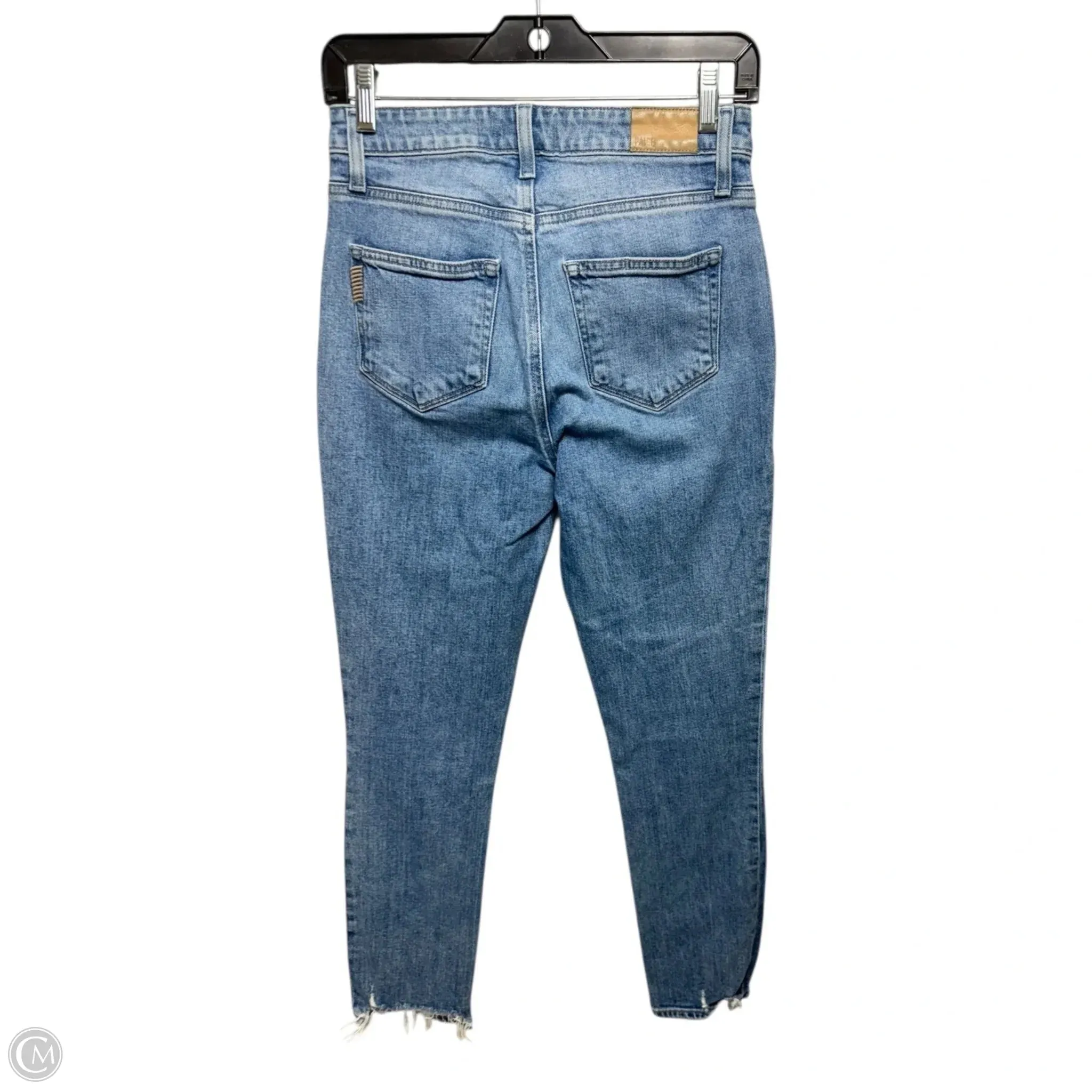 Jeans Straight By Paige In Blue Denim. Size: 2