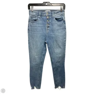 Jeans Straight By Paige In Blue Denim. Size: 2