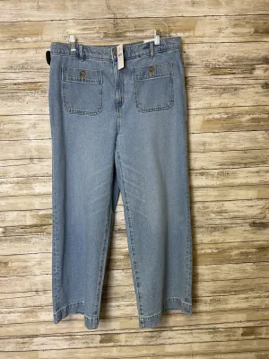 Jeans Wide Leg By Loft In Blue Denim. Size:12