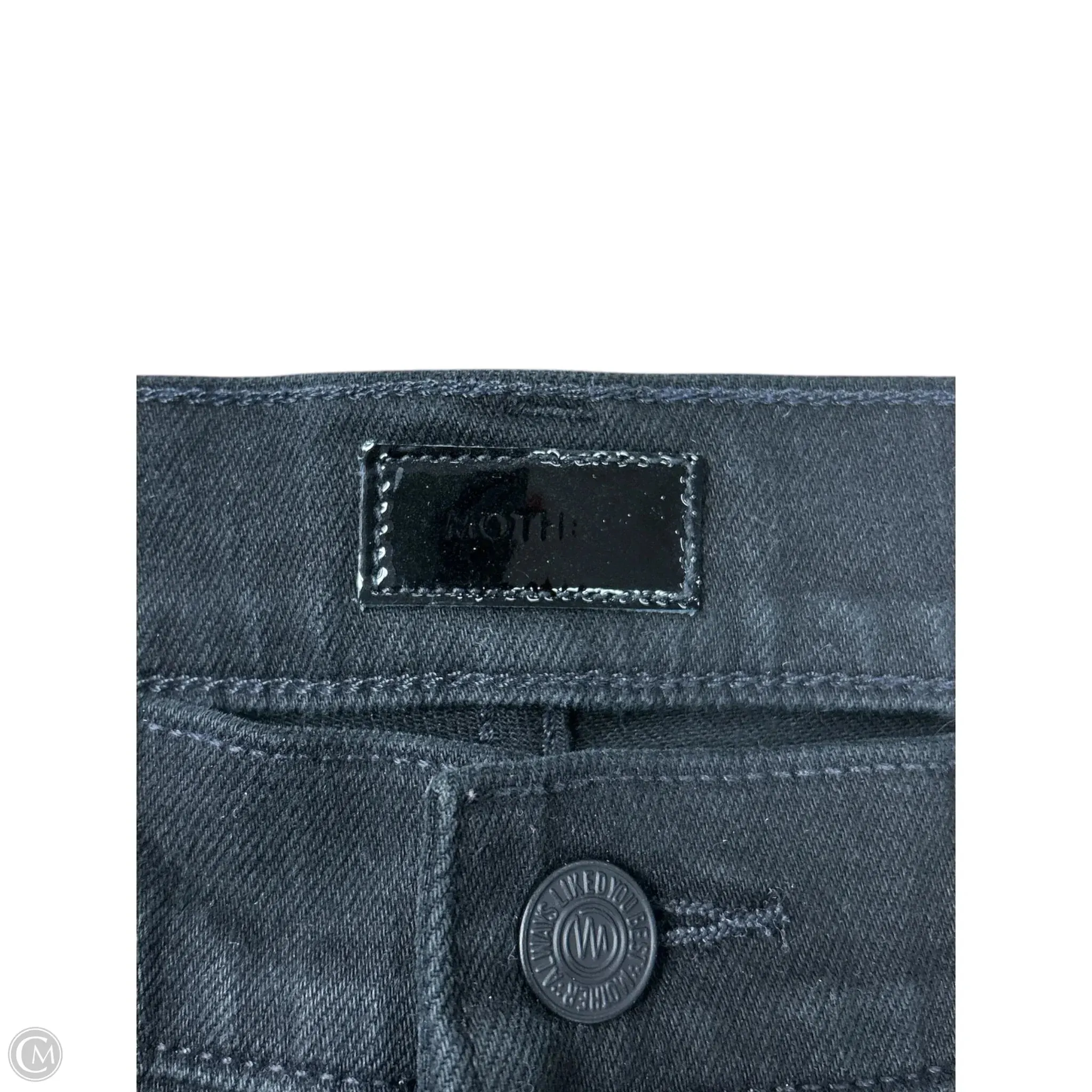 Jeans Wide Leg By Mother Jeans In Black Denim. Size: 4