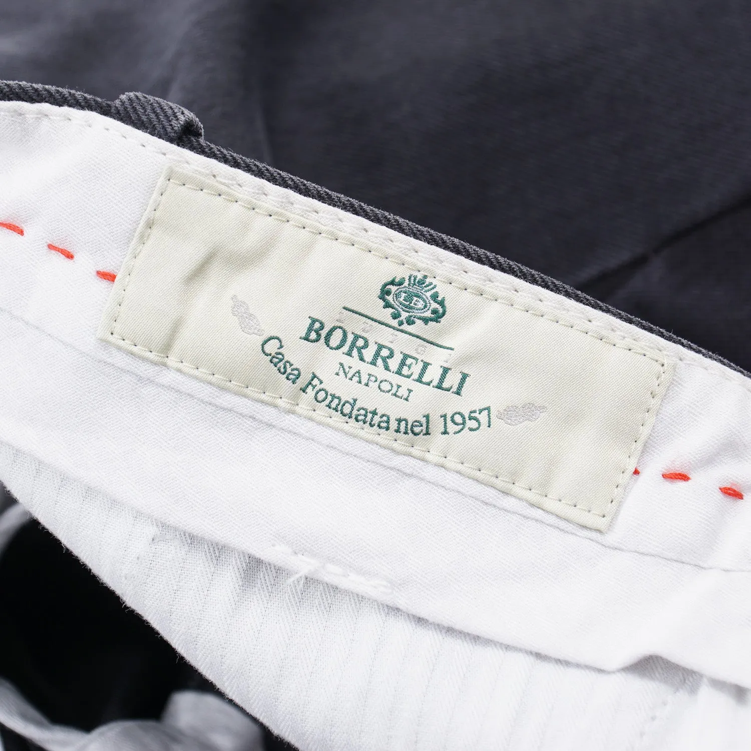 Luigi Borrelli Slim-Fit Denim Chinos