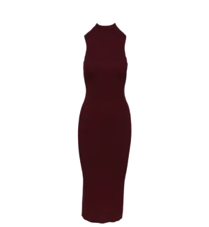 Mockneck Fitted Dress - XS