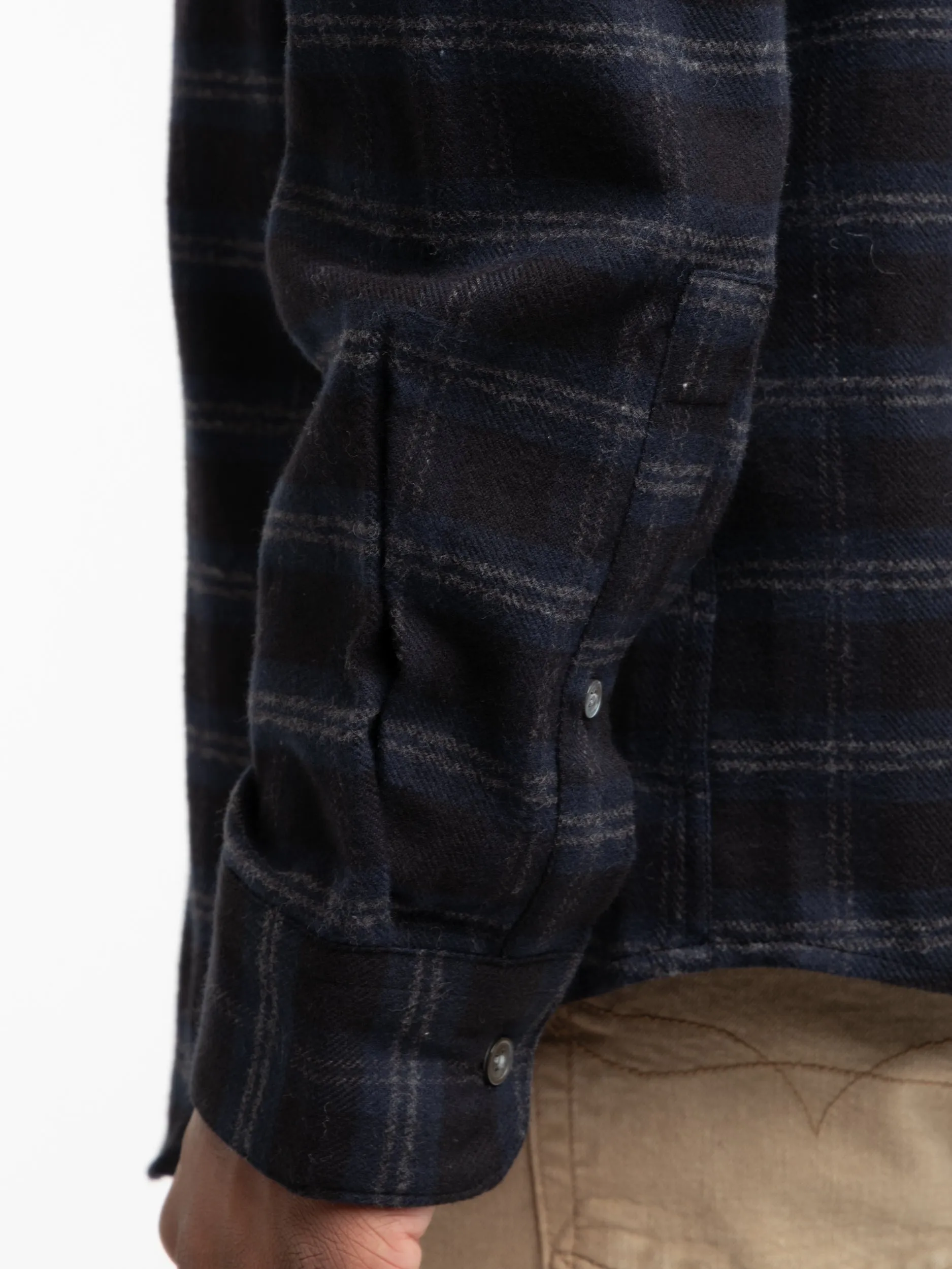 Navy Check Cachal Shirt