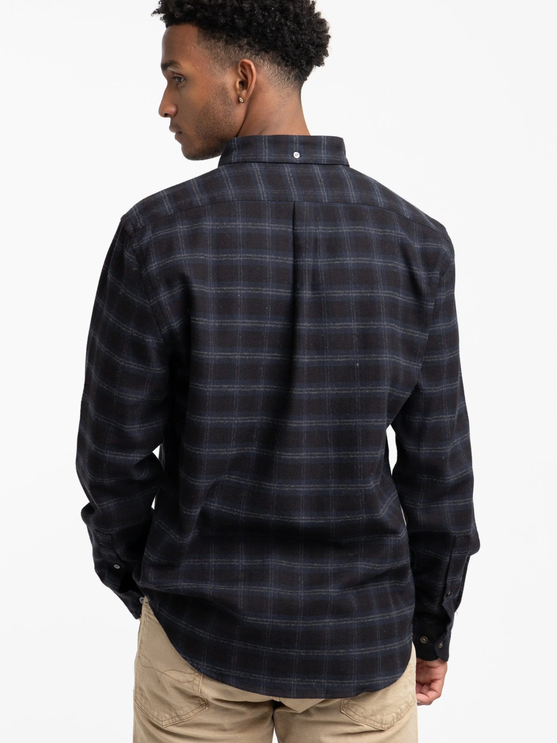 Navy Check Cachal Shirt