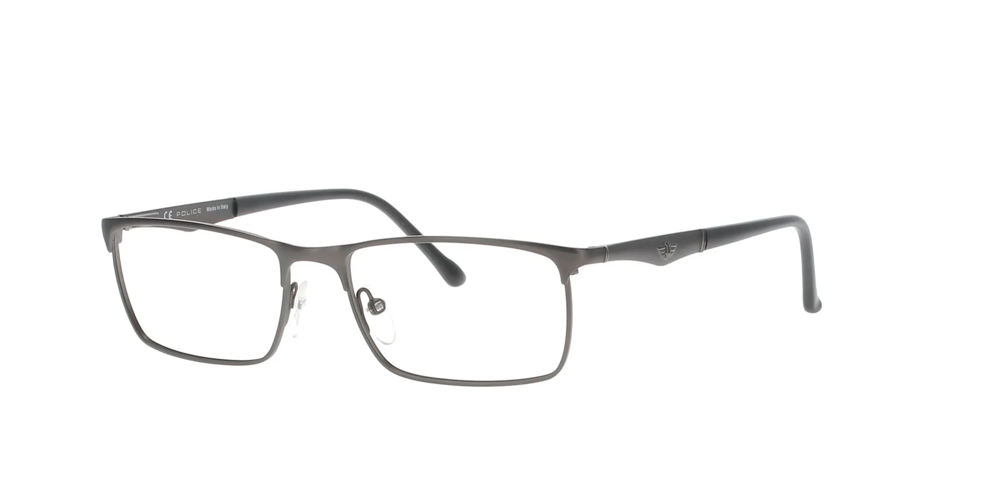 POLICE Rectangular Gunmetal Frame