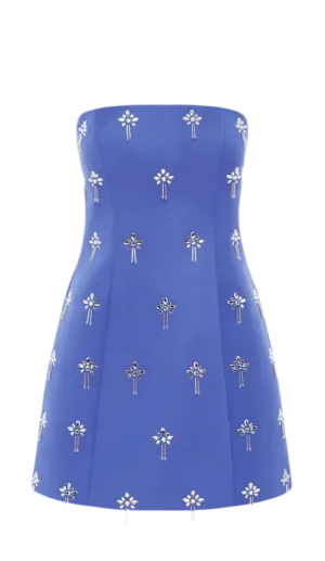 Roselle Embellished Bustier Mini Dress