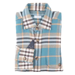 Sannino Slim-Fit Flannel Cotton Shirt