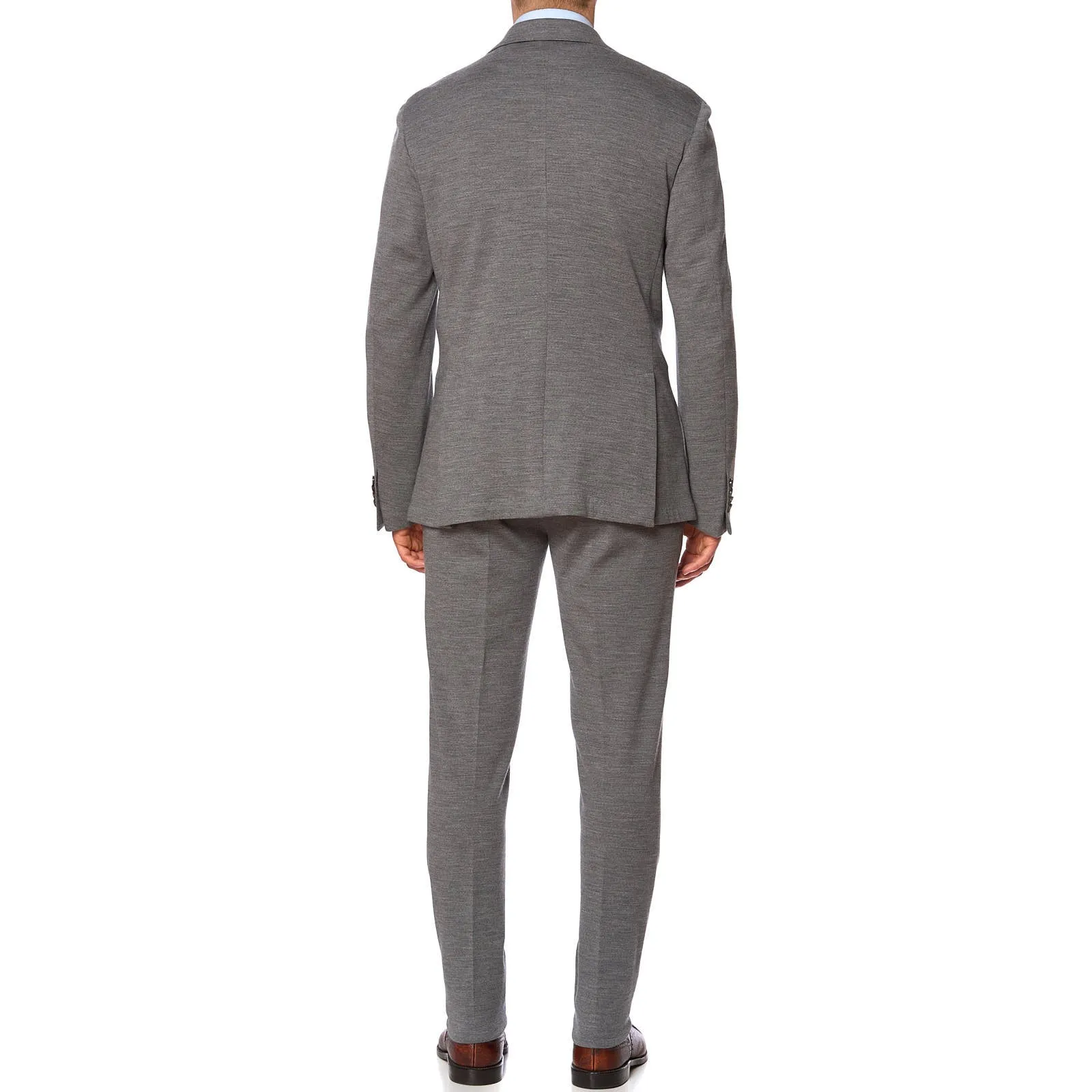 SARTORIA PARTENOPEA Gray Jersey Unlined Suit EU 52 NEW US 42 Current Model