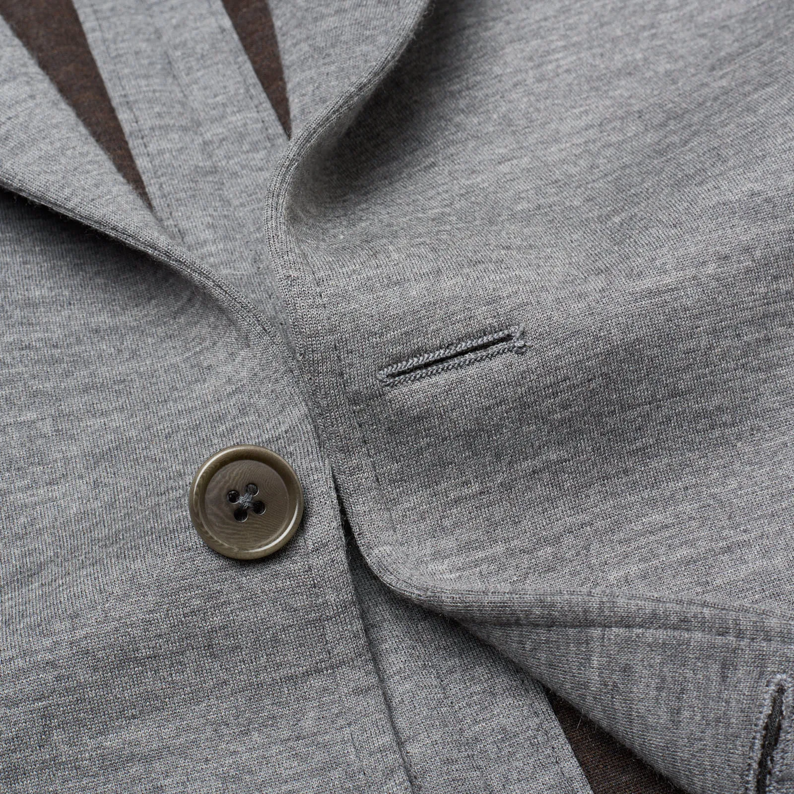 SARTORIA PARTENOPEA Gray Wool Hooded Jacket US 42 NEW EU 52