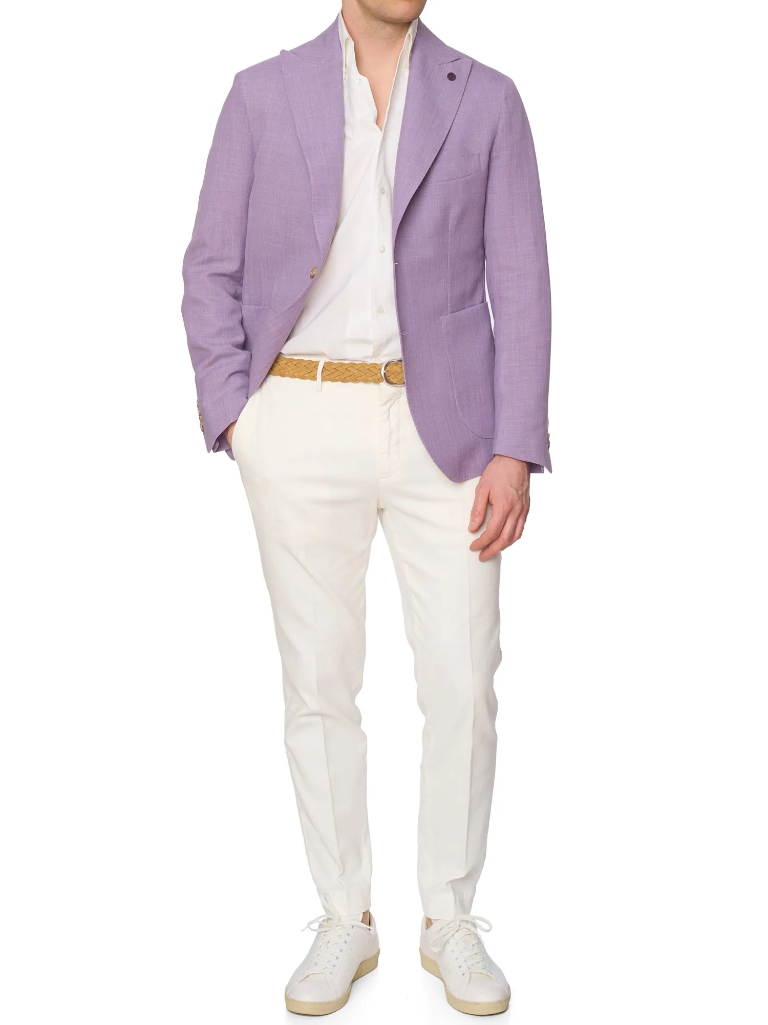 SARTORIA PARTENOPEA Lavender Peak Lapel Jacket EU 50 NEW US 40 Current Model