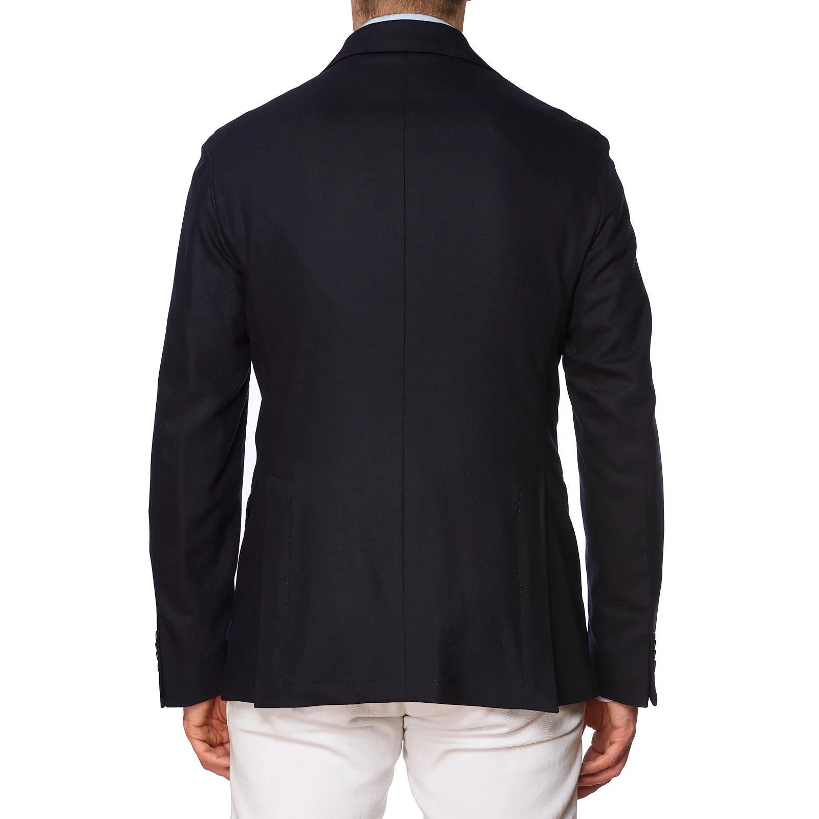 SARTORIA PARTENOPEA Navy Blue Wool-Cashmere Jacket EU 50 NEW US 40 Current Model