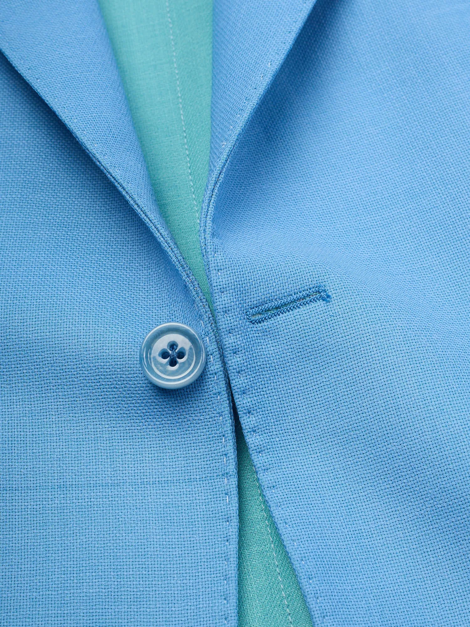 SARTORIA PARTENOPEA Sky Blue Hopsack Wool Jacket EU 50 NEW US 40 Current Model