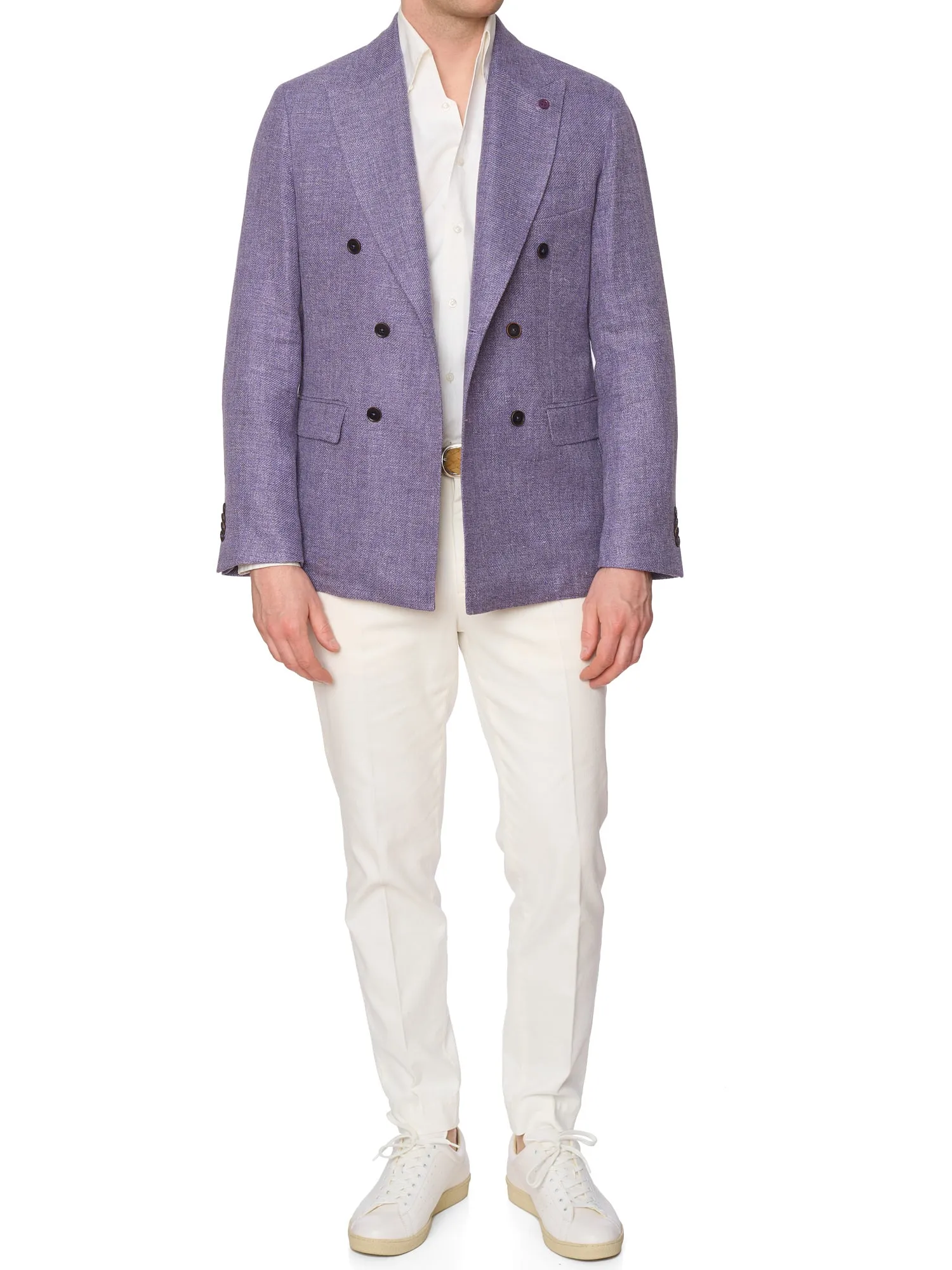 SARTORIA PARTENOPEA VBC Drapers Linen-Silk DB Jacket EU 50 NEW US 40