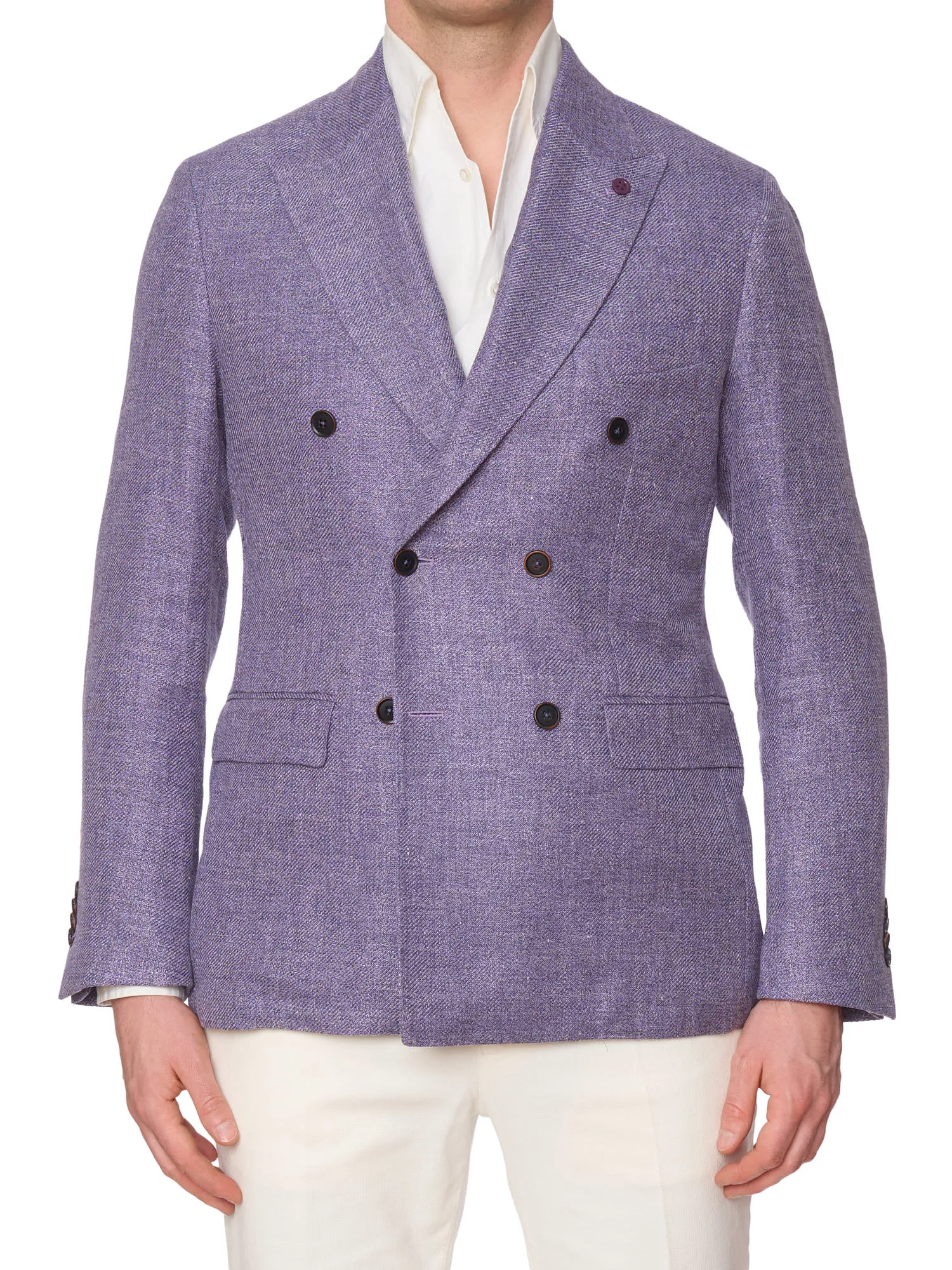 SARTORIA PARTENOPEA VBC Drapers Linen-Silk DB Jacket EU 50 NEW US 40