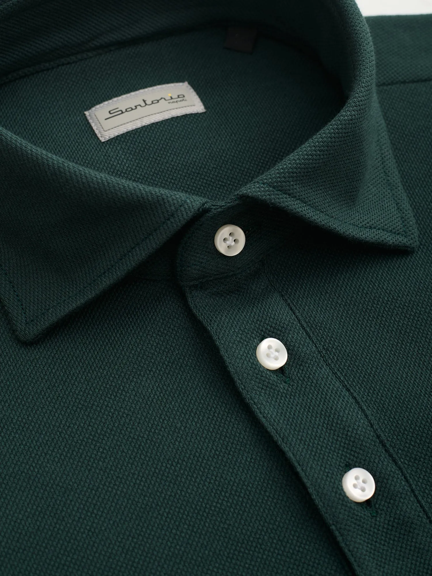 SARTORIO Napoli by KITON Teal Cotton Pique Polo Shirt NEW