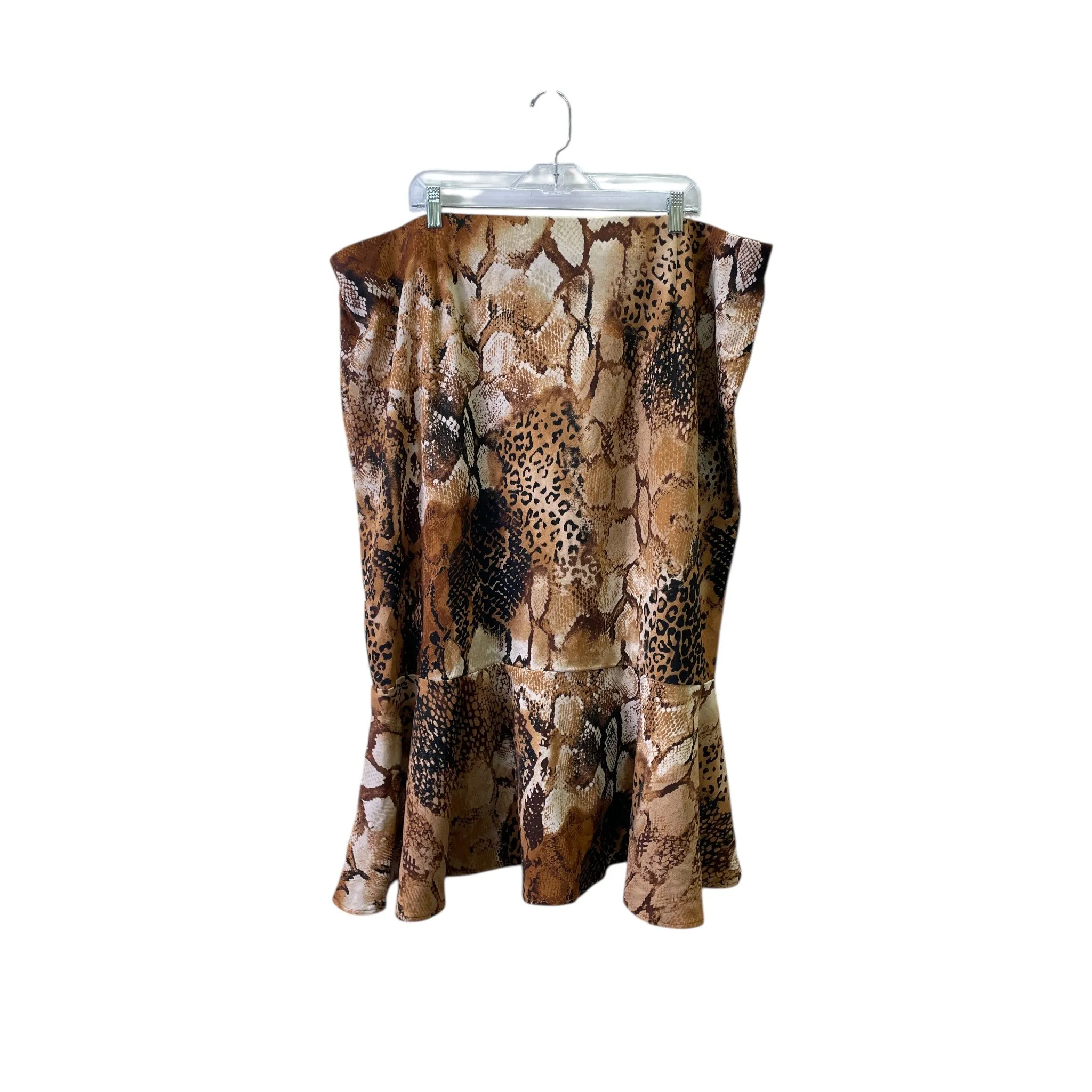 Skirt Maxi By Ashley Stewart In Animal Print. Size:26