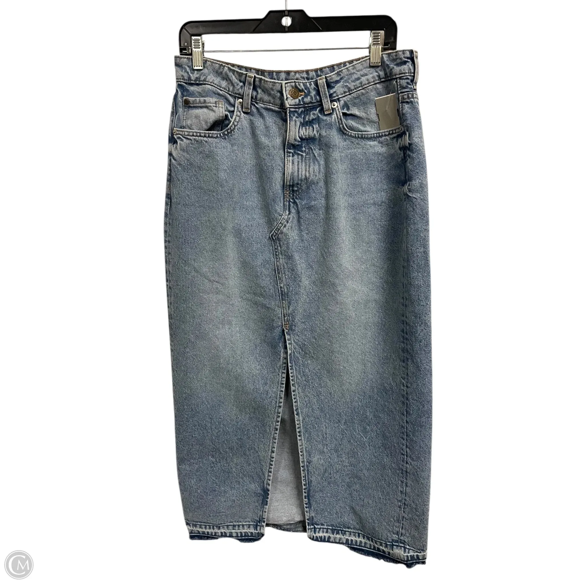 Skirt Maxi By Clothes Mentor In Blue Denim. Size: 8