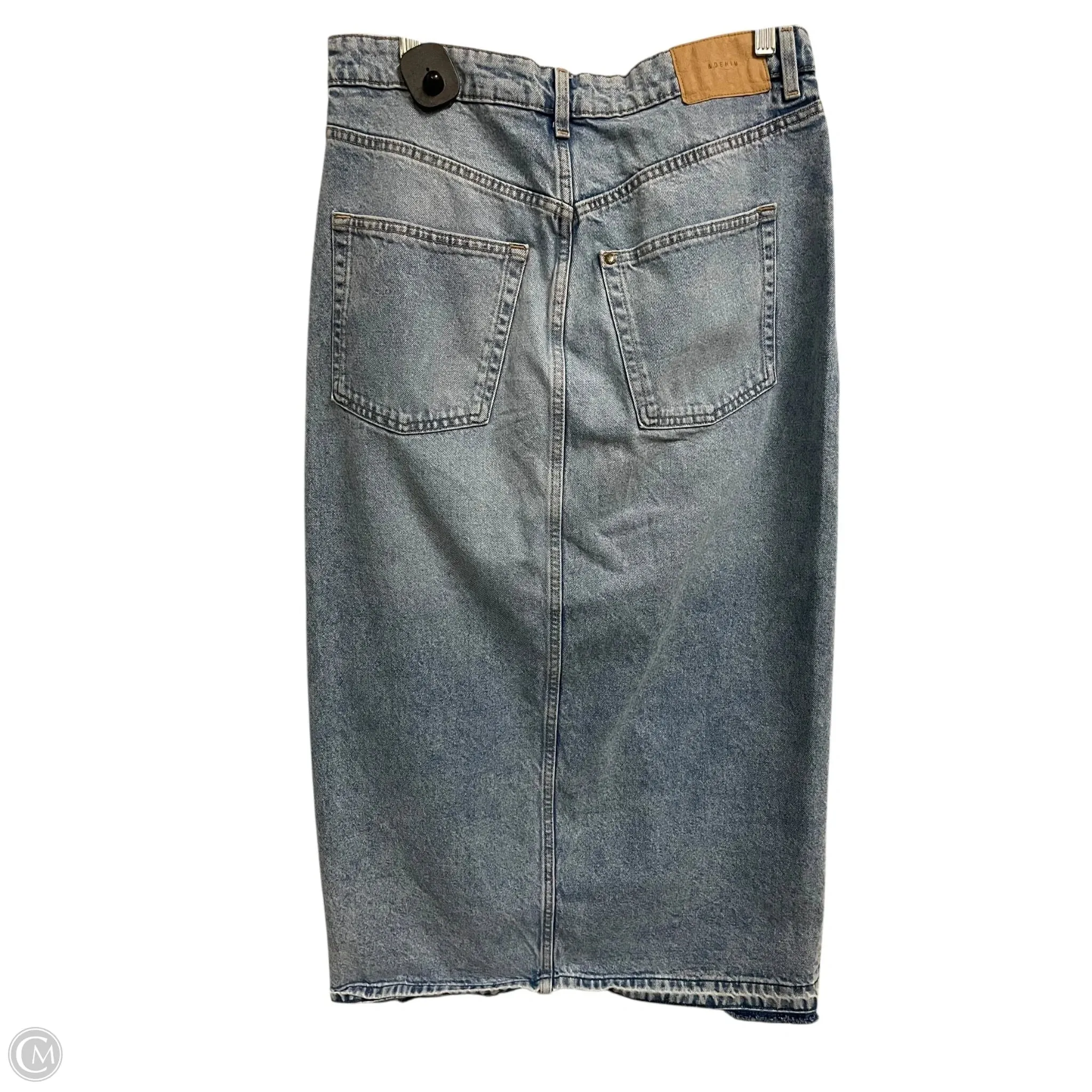 Skirt Maxi By Clothes Mentor In Blue Denim. Size: 8