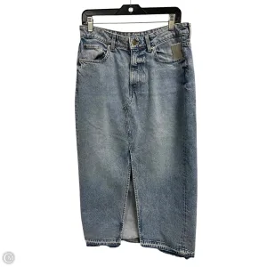 Skirt Maxi By Clothes Mentor In Blue Denim. Size: 8