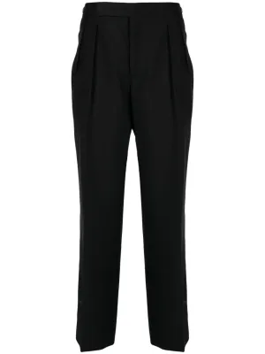 Straight-Leg Wool Trousers