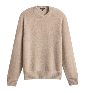 Texted Cashmere Crew Sweater