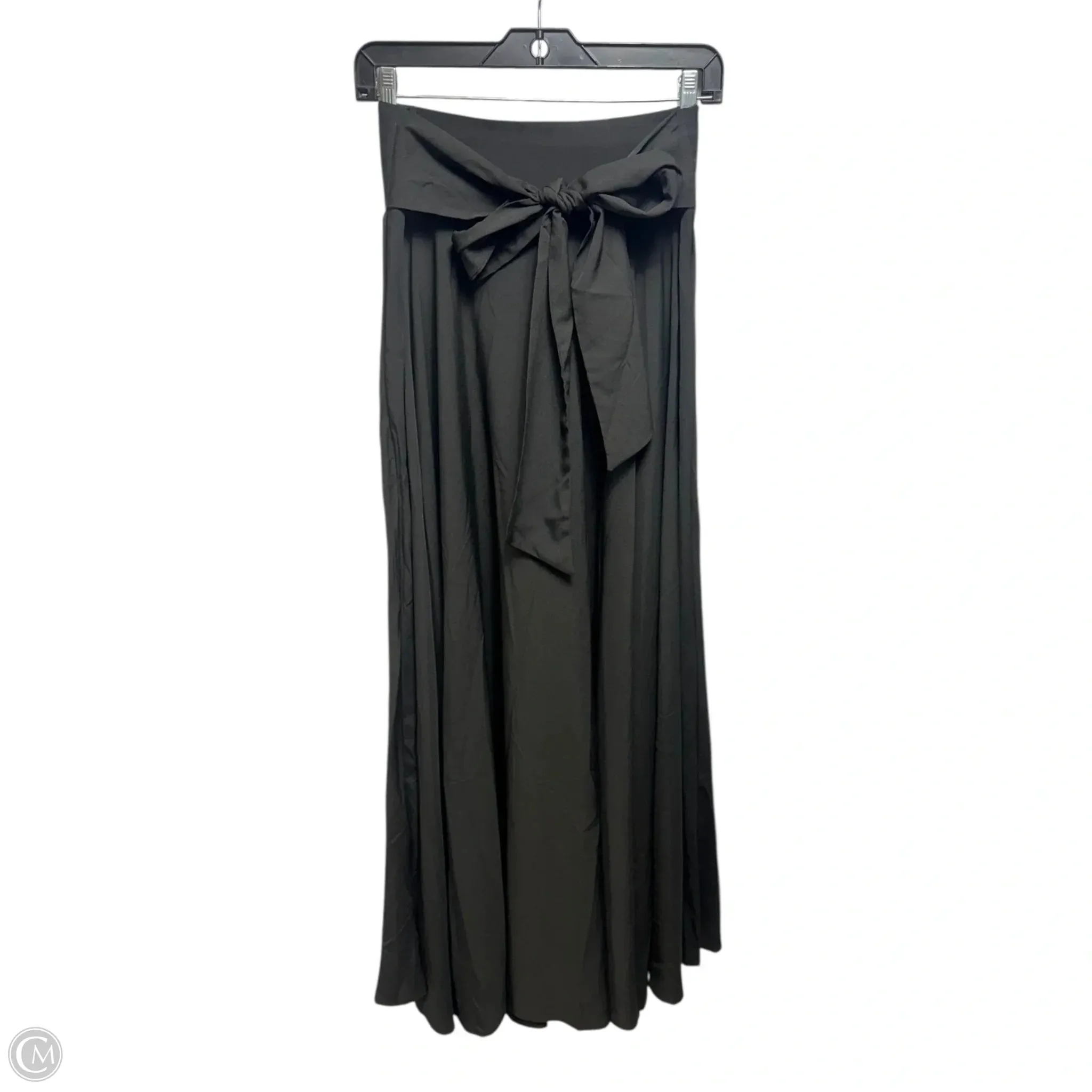 Tie Belt Skirt Maxi By H&m In Black. Size: L