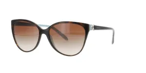 Tiffany Cat-Eye Havana on Blue Sunglasses