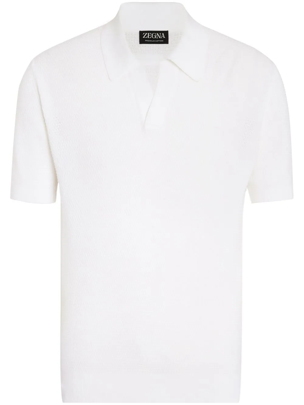 V-Neck Cotton Polo Shirt