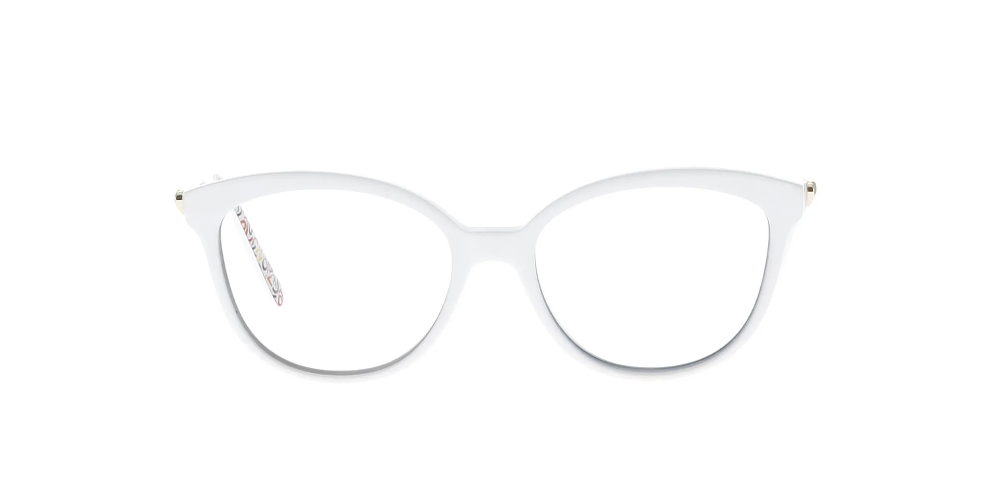 White Love MOSCHINO Round Frame
